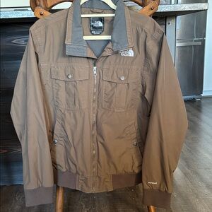 The North Face Brown Jacket with Gray Details